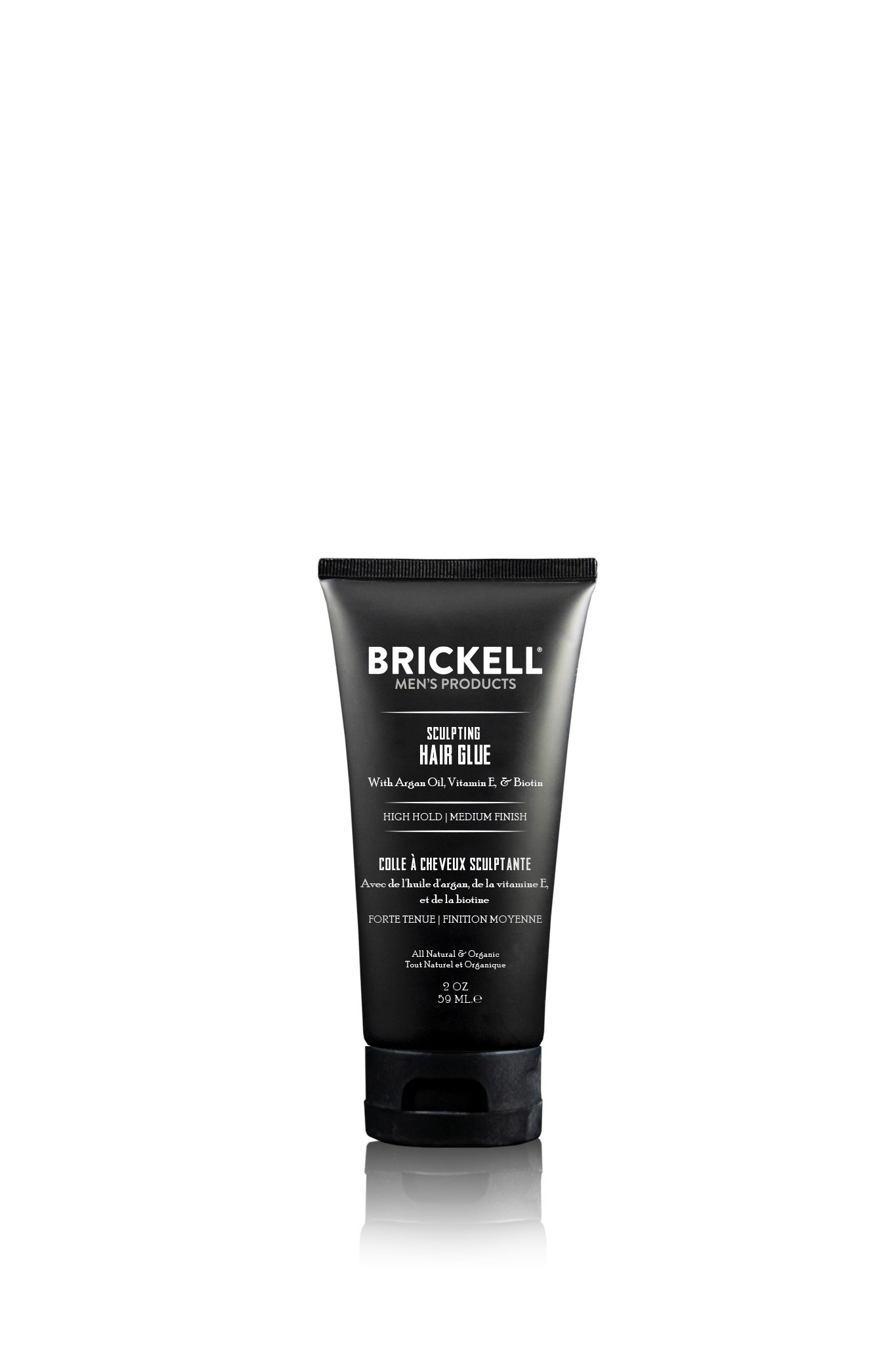 Brickell Men's Products, Natural Hair Product, Glue for Hair, Best Spiking Gel