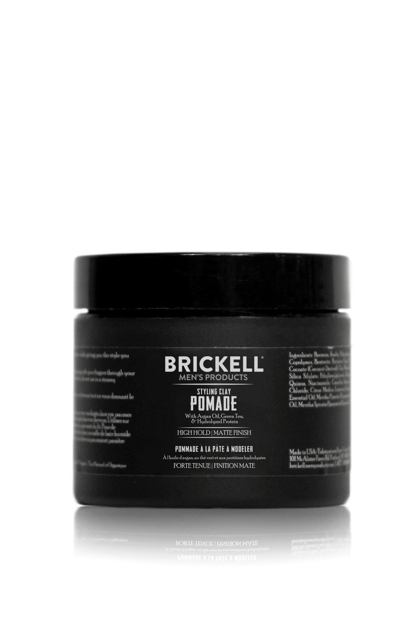 Best Natural Pomade for men Brickell Mens Products Styling Clay Pomade