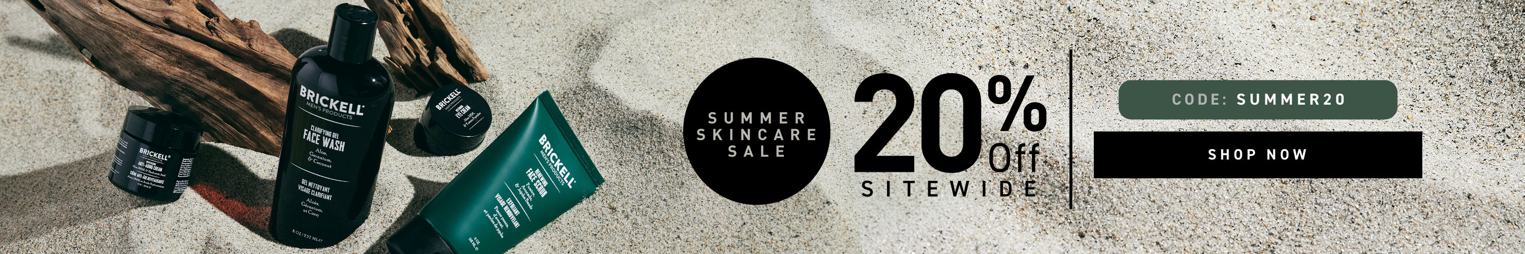 Limited Time Offer: 20% off Sitewide. Code: SUMMER20. Shop Now.
