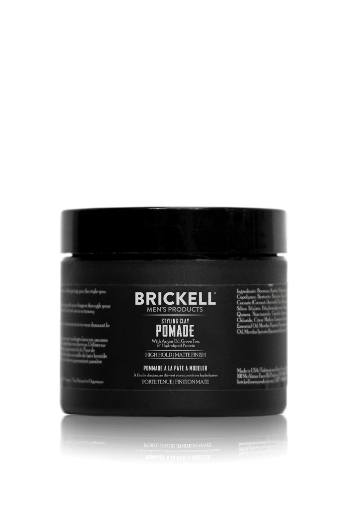 Best Natural Pomade for men Brickell Mens Products Styling Clay Pomade